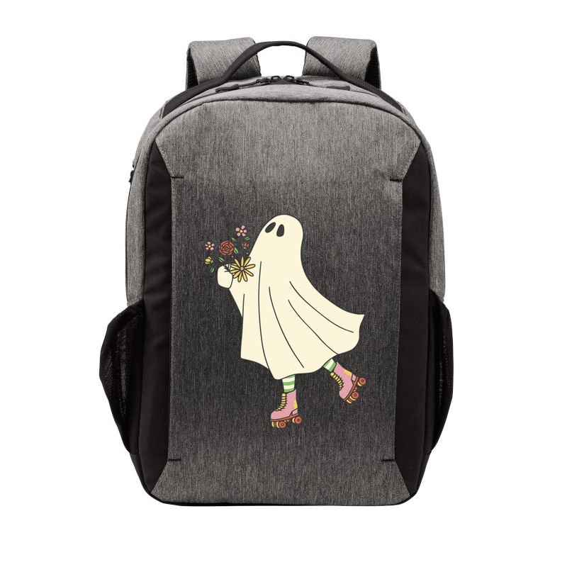 Floral Roller Skating Ghost Vector Backpack