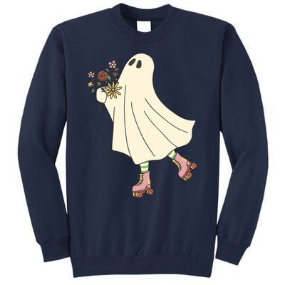 Floral Roller Skating Ghost Tall Sweatshirt