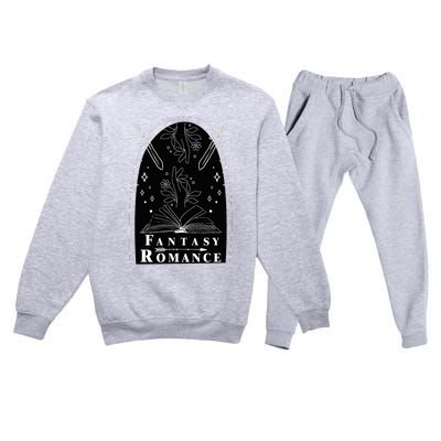 Fantasy Romance Smut Book Lover Bookworm Premium Crewneck Sweatsuit Set