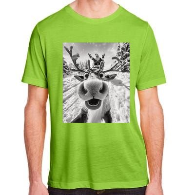 Funny Reindeer Selfie Christmas Adult ChromaSoft Performance T-Shirt