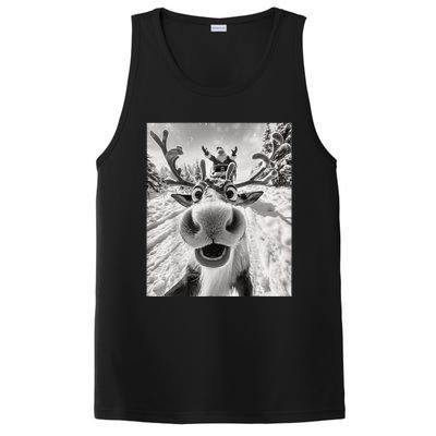 Funny Reindeer Selfie Christmas PosiCharge Competitor Tank