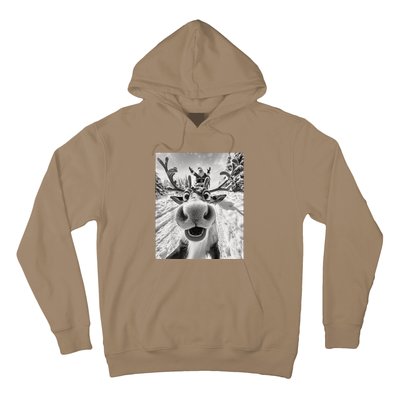 Funny Reindeer Selfie Christmas Hoodie