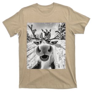 Funny Reindeer Selfie Christmas T-Shirt