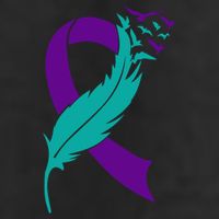 Feather Ribbon Suicide Prevention Awareness Adult Drive Performance Visor