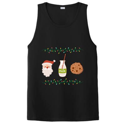 Festive Retro Santa Milk And Cookies Gift PosiCharge Competitor Tank