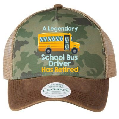 Funny Retired School Bus Driver - School Bus Retirement Legacy Tie Dye Trucker Hat