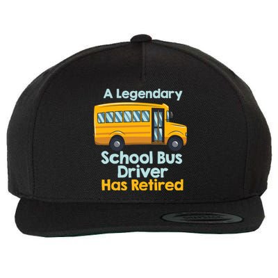 Funny Retired School Bus Driver - School Bus Retirement Wool Snapback Cap