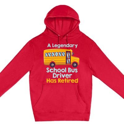 Funny Retired School Bus Driver - School Bus Retirement Premium Pullover Hoodie