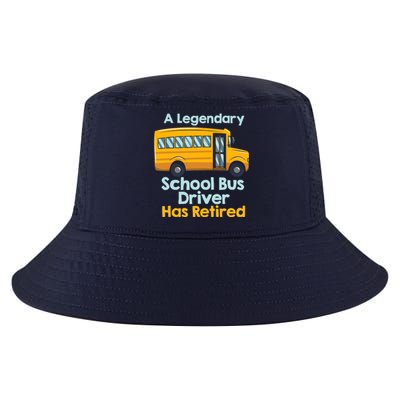 Funny Retired School Bus Driver - School Bus Retirement Cool Comfort Performance Bucket Hat