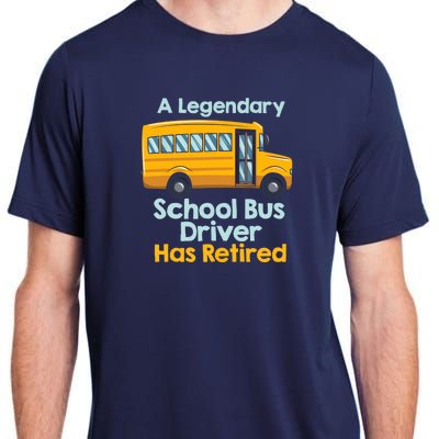 Funny Retired School Bus Driver - School Bus Retirement Adult ChromaSoft Performance T-Shirt