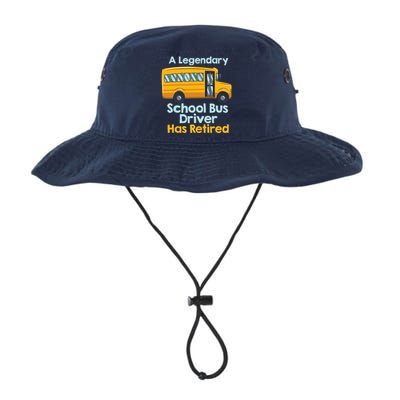 Funny Retired School Bus Driver - School Bus Retirement Legacy Cool Fit Booney Bucket Hat