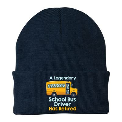 Funny Retired School Bus Driver - School Bus Retirement Knit Cap Winter Beanie