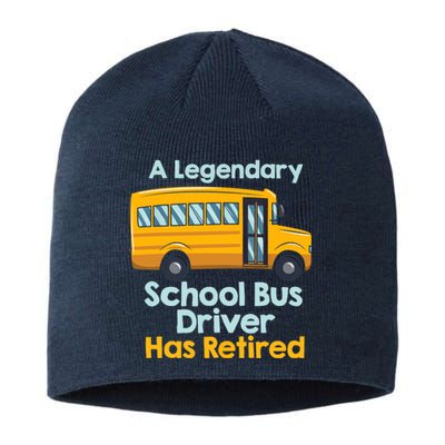 Funny Retired School Bus Driver - School Bus Retirement Sustainable Beanie