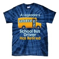 Funny Retired School Bus Driver - School Bus Retirement Tie-Dye T-Shirt