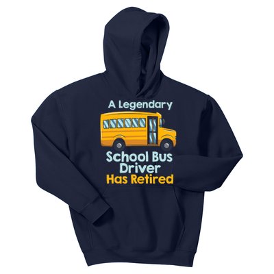 Funny Retired School Bus Driver - School Bus Retirement Kids Hoodie