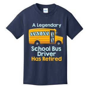 Funny Retired School Bus Driver - School Bus Retirement Kids T-Shirt