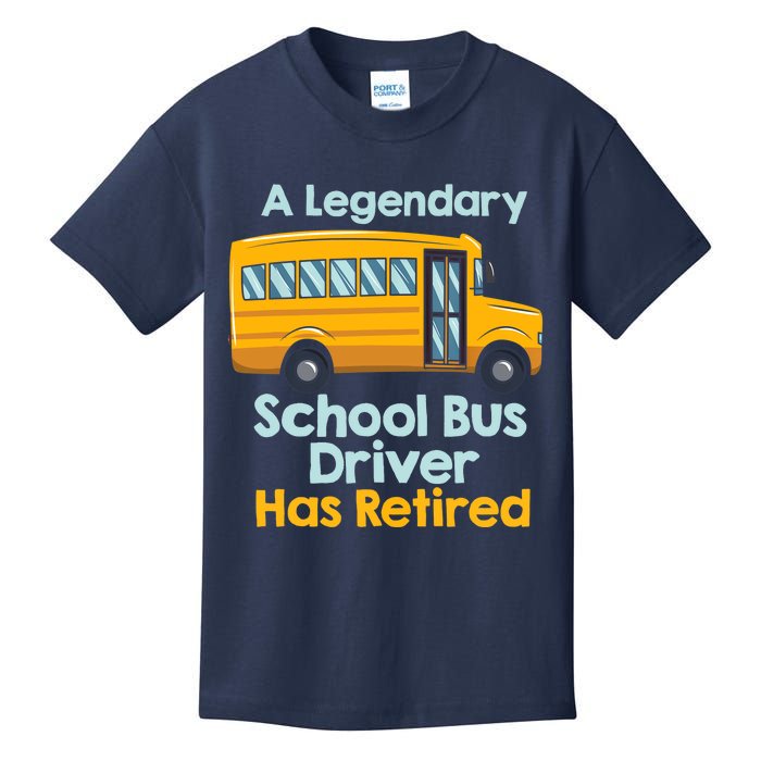 Funny Retired School Bus Driver - School Bus Retirement Kids T-Shirt