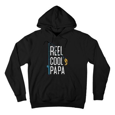 Fishing Retro Style Papa Father’s Day Gift Fisherman Papa Hoodie