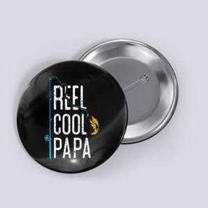 Fishing Retro Style Papa Father’s Day Gift Fisherman Papa Button