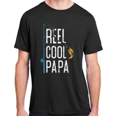 Fishing Retro Style Papa Father’s Day Gift Fisherman Papa Adult ChromaSoft Performance T-Shirt