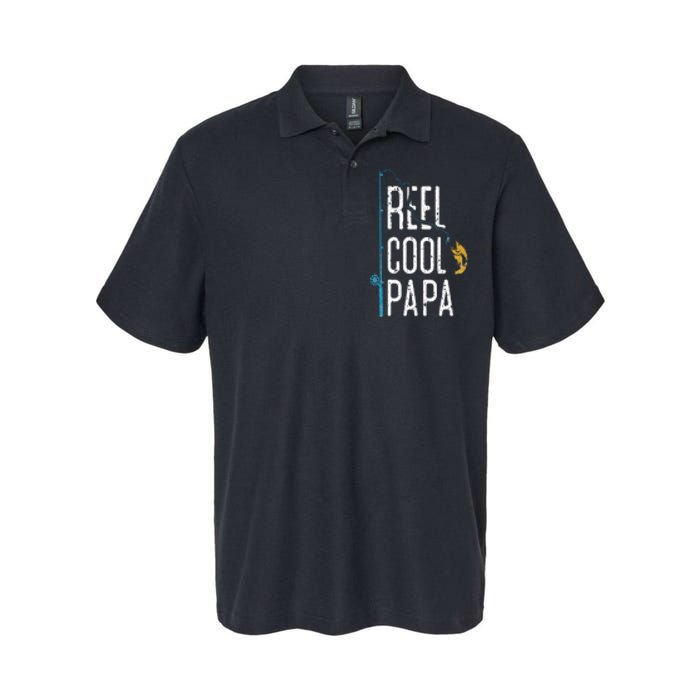 Fishing Retro Style Papa Father’s Day Gift Fisherman Papa Softstyle Adult Sport Polo