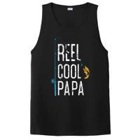 Fishing Retro Style Papa Father’s Day Gift Fisherman Papa PosiCharge Competitor Tank