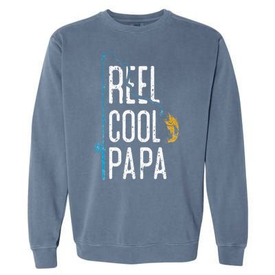 Fishing Retro Style Papa Father’s Day Gift Fisherman Papa Garment-Dyed Sweatshirt