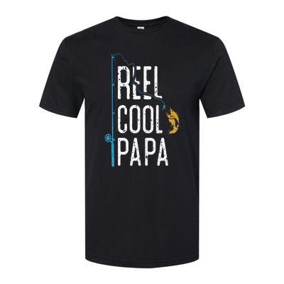 Fishing Retro Style Papa Father’s Day Gift Fisherman Papa Softstyle CVC T-Shirt