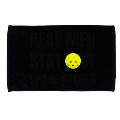 Funny Real Stay Out Of The Kitchen Pickleball Microfiber Hand Towel