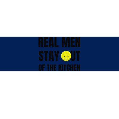 Funny Real Stay Out Of The Kitchen Pickleball Bumper Sticker