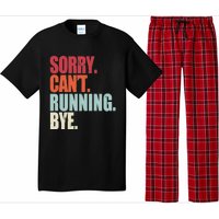 Funny Running Sorry Can't Running Bye Running Pajama Set