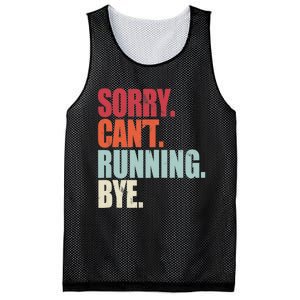 Funny Running Sorry Can't Running Bye Running Mesh Reversible Basketball Jersey Tank