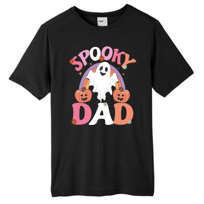 Family Retro Spooky Dad Groovy Retro Halloween Ghost Costume Gift Tall Fusion ChromaSoft Performance T-Shirt