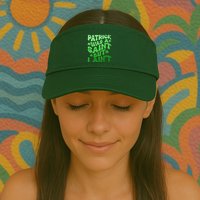 Funny Retro St Patricks Day Patrick Was A Saint But I Aint Visor