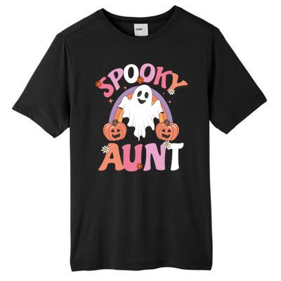 Family Retro Spooky Aunt Groovy Retro Halloween Ghost Costume Gift Tall Fusion ChromaSoft Performance T-Shirt