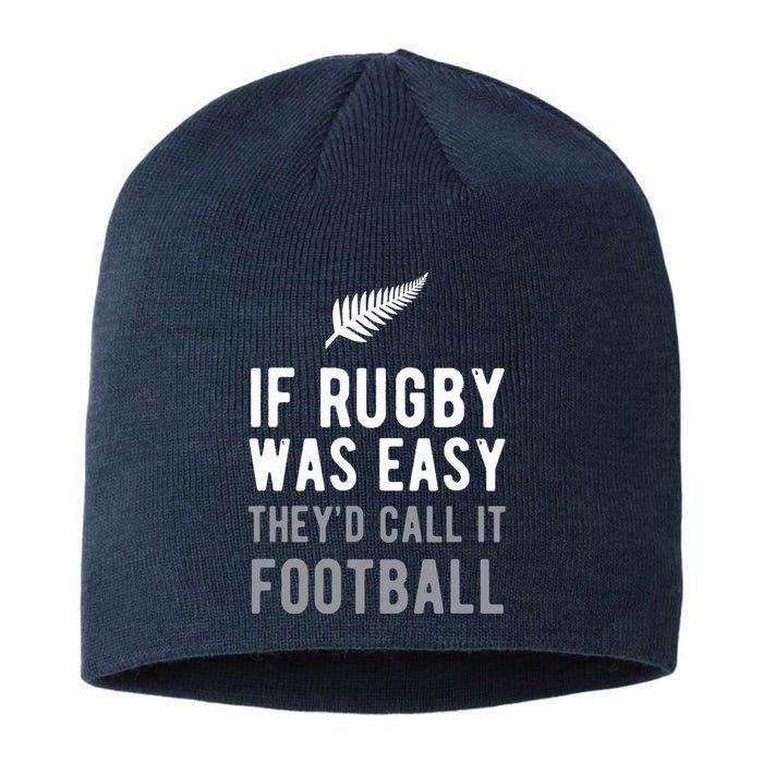 Funny Rugby Silver Fern Football New Zealand NZ Sport Sustainable Beanie