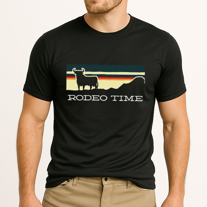 Funny Rodeo Time Cowboy Wild West Cow Horseman Ranch Lasso Boots Cooling Performance Crew T-Shirt