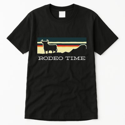Funny Rodeo Time Cowboy Wild West Cow Horseman Ranch Lasso Boots Tall T-Shirt