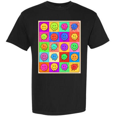 Funny Retro Trippy Smiley Pop Art Poster Garment-Dyed Heavyweight T-Shirt