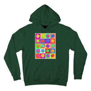 Funny Retro Trippy Smiley Pop Art Poster Hoodie