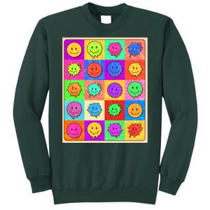 Funny Retro Trippy Smiley Pop Art Poster Sweatshirt