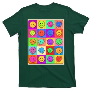 Funny Retro Trippy Smiley Pop Art Poster T-Shirt