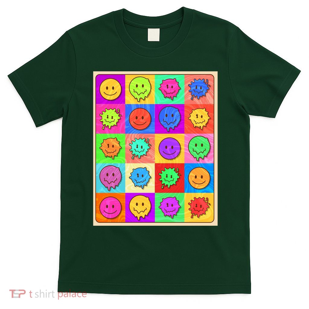 Funny Retro Trippy Smiley Pop Art Poster T-Shirt