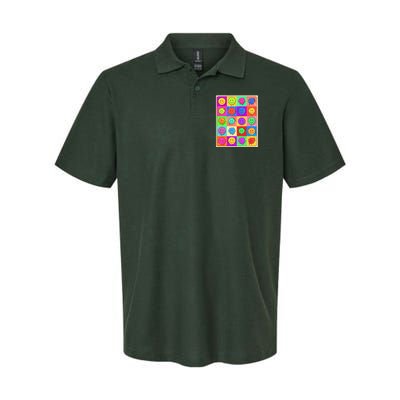 Funny Retro Trippy Smiley Pop Art Poster Polo