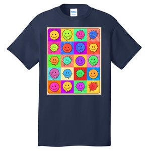 Funny Retro Trippy Smiley Pop Art Poster Tall T-Shirt