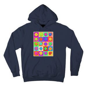 Funny Retro Trippy Smiley Pop Art Poster Tall Hoodie