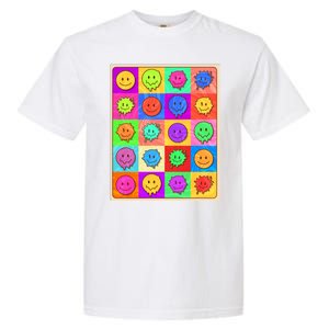 Funny Retro Trippy Smiley Pop Art Poster Garment-Dyed Heavyweight T-Shirt