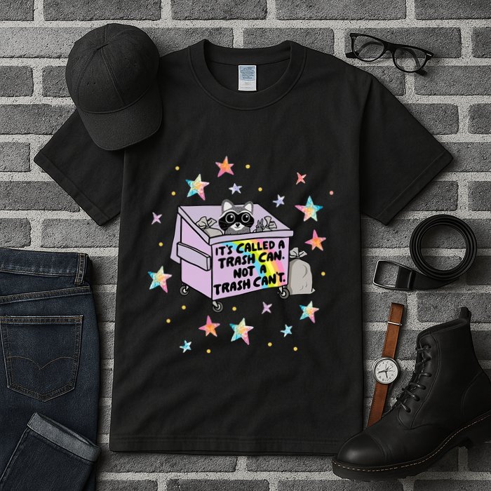 Funny Raccoon Trash Can Not Trash CanT Racoon Lover Gifts Tall T-Shirt