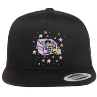 Funny Raccoon Trash Can Not Trash CanT Racoon Lover Gifts Flat Bill Trucker Hat