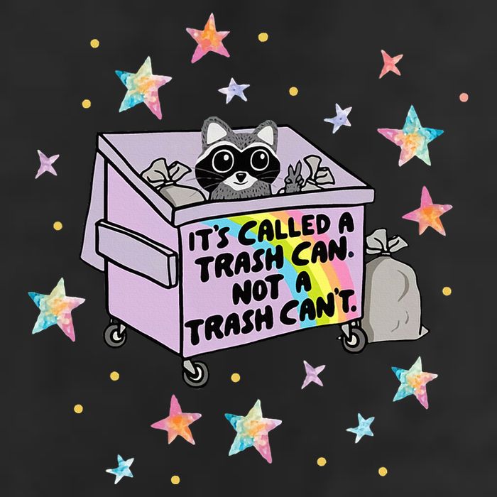 Funny Raccoon Trash Can Not Trash CanT Racoon Lover Gifts Large Microfiber Waffle Golf Towel